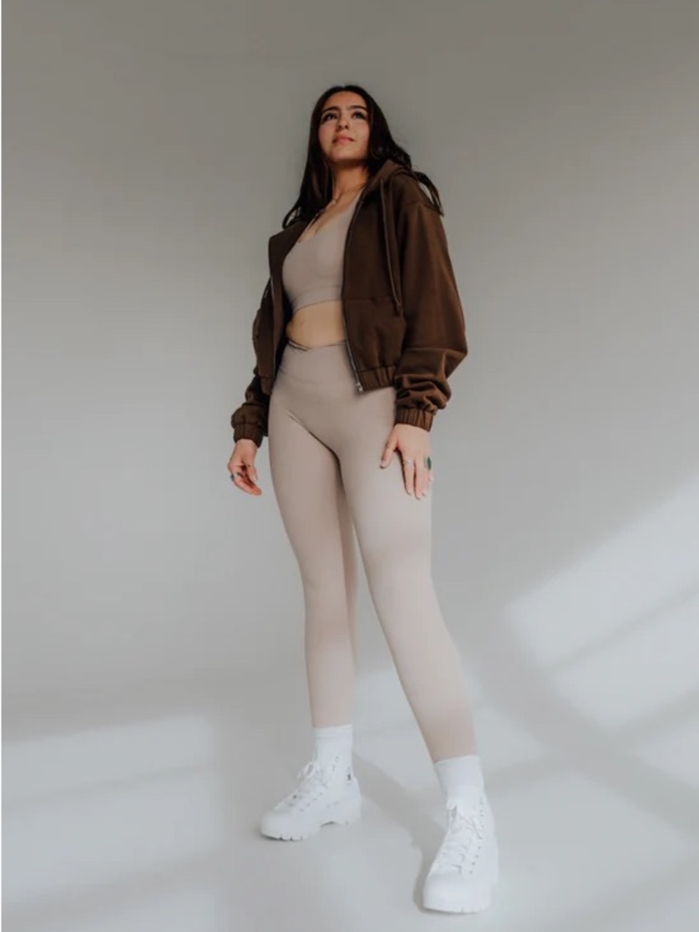 TSL collection Flourish Crossover Legging - Oat XS - Picture 2 of 5